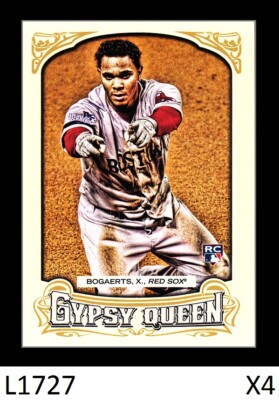 1-2014 TOPPS GYPSY QUEEN ROOKIE XANDER BOGAERTS RED SOX CARD#13