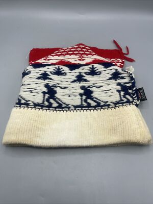 Vintage Duke Steamboat Springs Wool Ski Hat Southwest Cactus Knit Beanie Vintage DS Duke Wool Knit Ski Winter Hat Steamboat Springs  main image 3
