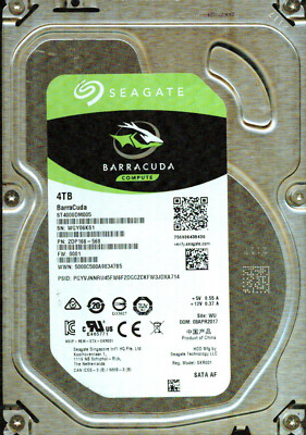 ST4000DM005, 2DP166-568, 0001, WU, WGY0, SEAGATE SATA 4TB APR 2017