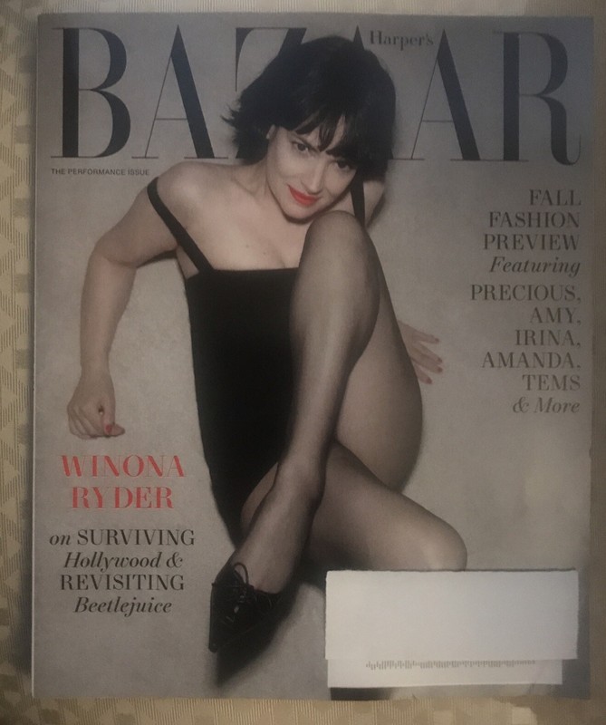 Harper's Bazaar Magazine August 2024 Winona Ryder Sherry Shi Fred Hechinger NEW