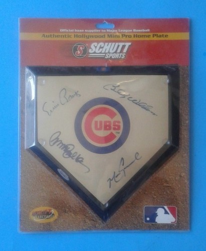 CHICAGO CUBS SANDBERG, ERNIE BANKS, B. WILLIAMS, GRACE AUTOGRAPHED/SIGNED PLATE - Picture 2 of 7
