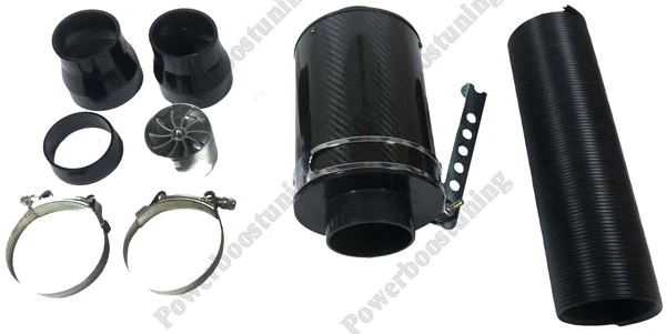 FILTRE BOITE A AIR CARBON KIT D ADMISSION DIRECTE DYNAMIQUE UNIVERSEL TYPE BMC - Photo 2/4