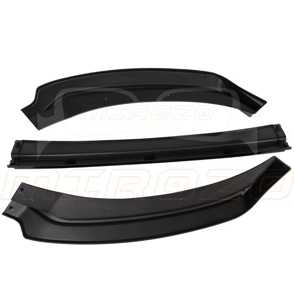 Bumper Lip Spoiler For 2006-2018 Hyundai Elantra Front Splitter Glossy Black PP - Image 3 of 4