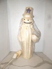 VTG BETHANY LOWE SNOWMAN FIGURE W/HAT & STAFF 25" NEW