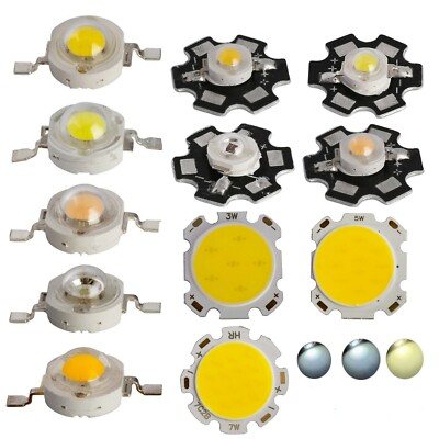 1W 3W 5W 7W White Warm White Netural White High Power LED SMD Chip COB Lamp PCB
