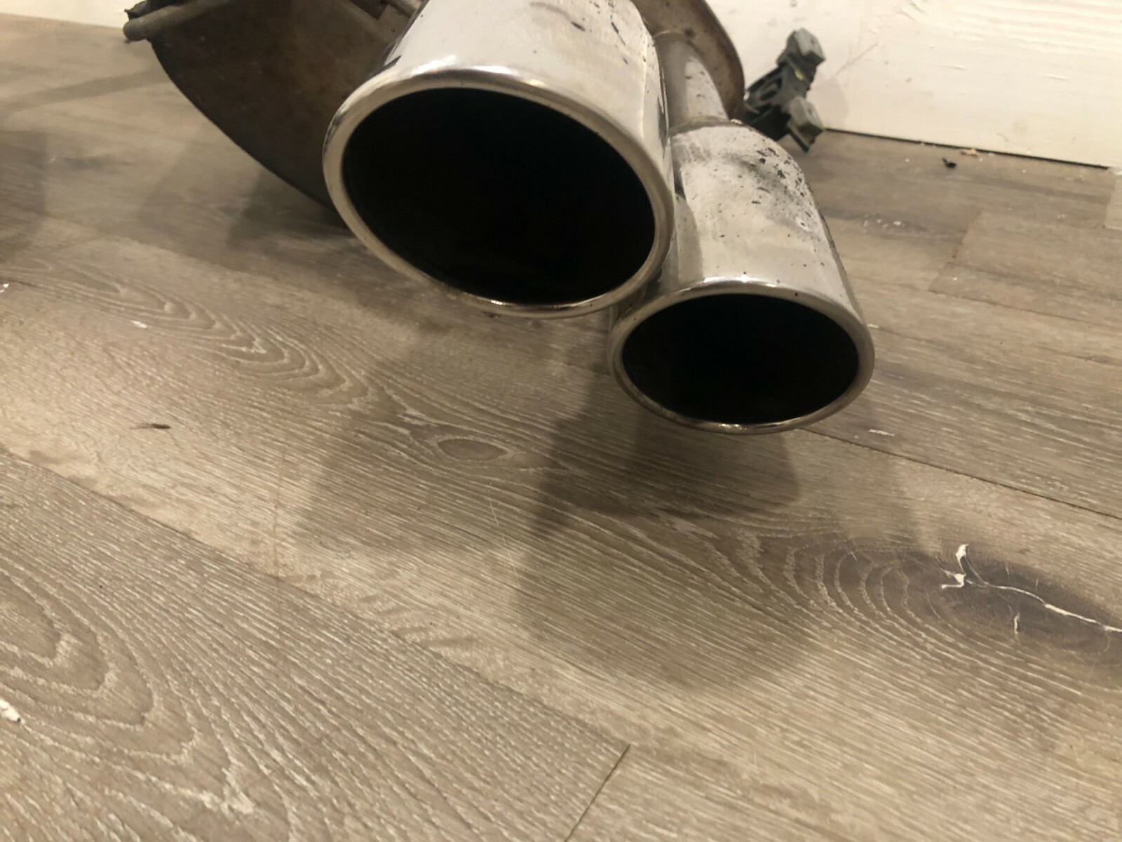  03-2012 MASERATI QUATTROPORTE M139 REAR L&R DUAL EXHAUST MUFFLER PIPE PAIR OEM