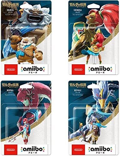 Amiibo Breath of the Wild (the Legend of Zelda) 4 pieces