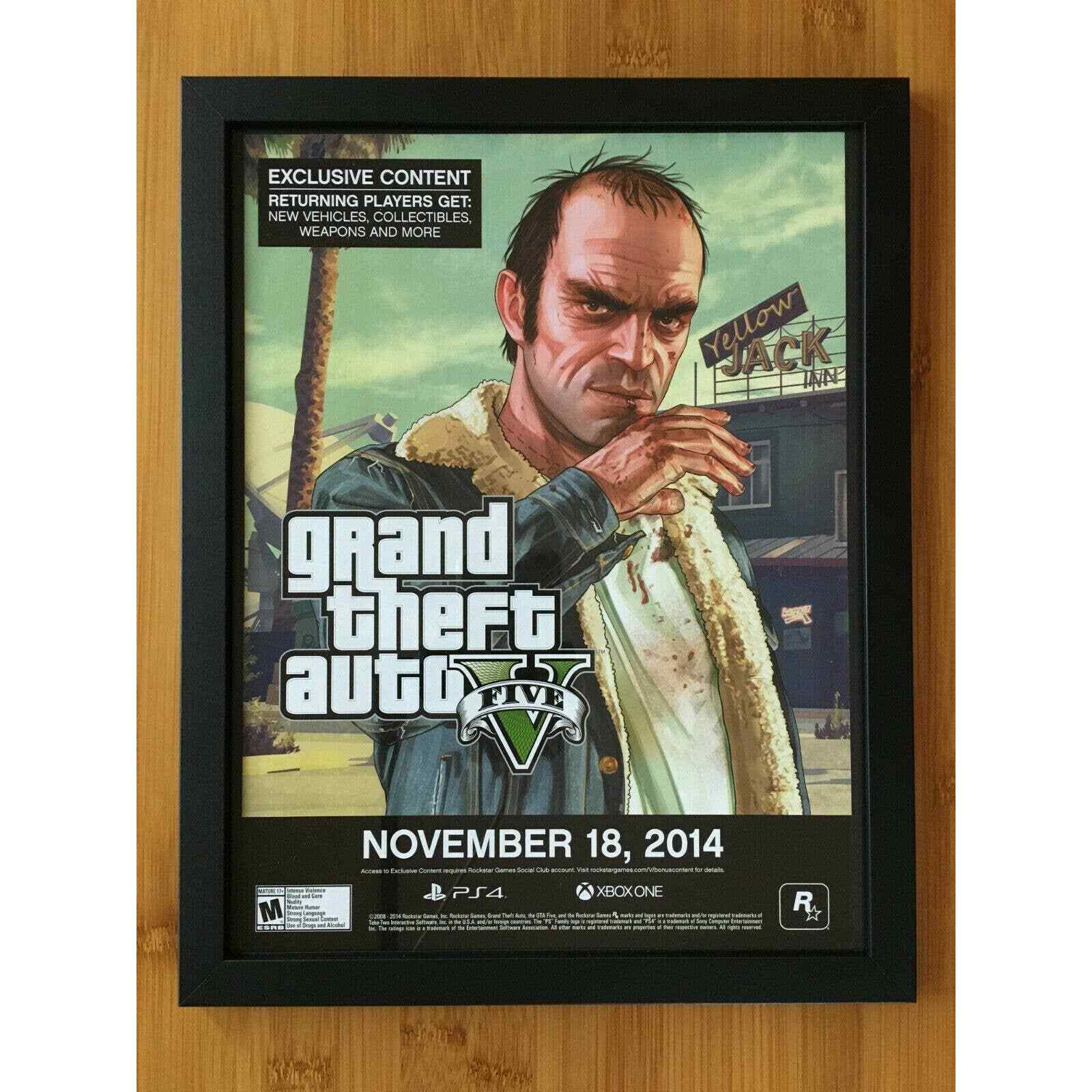 GTA 5 Poster San Andreas Poster Gta 5 Video Game (Download Now) 