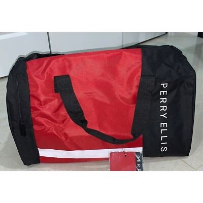 Perry Ellis duffel bag Black and Red 81.2010.92 Falic Fashion Group, LLC SEALED