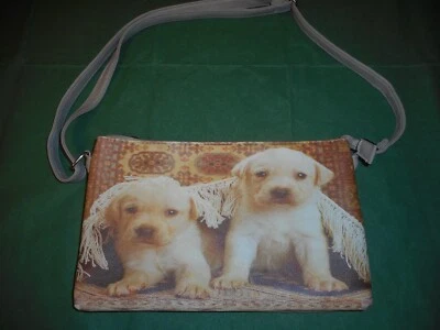 Handtasche mit Hunde-Welpen + Schulterriemen von ???? ( F 271 ) - Bild 1 von 4