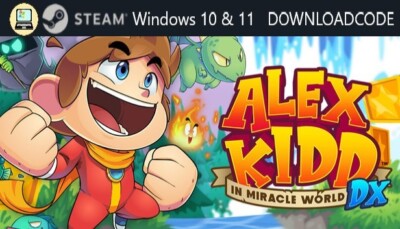 NEU PC Computer Spiel Alex Kidd in Miracle World DX für Windows 10 11 STEAM Key