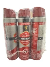 Lot Of 3 Old Spice Men's Antiperspirant Deodorant Dry Spray Swagger C Exp 4/2026