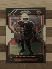 2021 Panini Chronicles Prizm Black Football Rondale Moore Rookie Card #PB-22