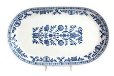 SERVIERPLATTE Beilagen ovale Platte SINFONIE KOBALT ZWIEBELMUSTER  KAHLA 31x19cm