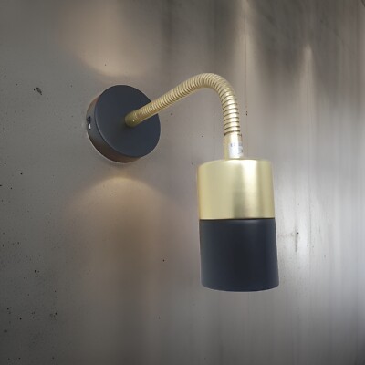Moderne Vintage Wand Leuchte E27 LED Halter Industrie Kabel Wandleuchter Lampe Fix