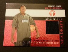 Dahntay Jones Grizzlies Duke Rutgers 2003 Topps Game Jersey Certified JG3