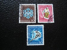 SUISSE - timbre yvert et tellier n° 450 a 452 obl (A19) stamp switzerland 