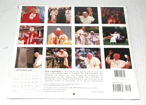 Papa Juan Pablo II Jubileo 2000 Calendario Edición de Coleccionista - NUEVO/SELLADO - Imagen 5 de 5