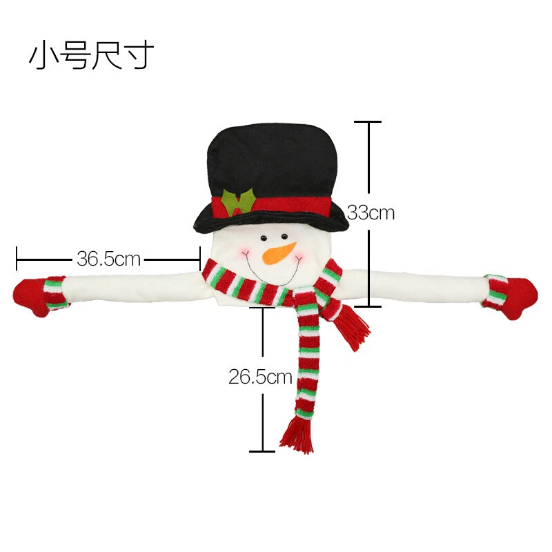 Christmas Tree Top Decors Topper Cover Snowman Hugger Funny Xmas Home Ornaments - Image 2 of 4