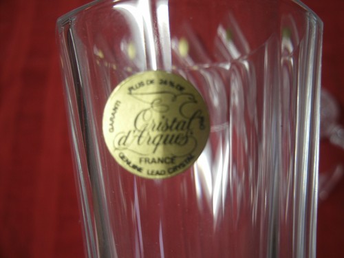 LONGCHAMP CRISTAL D' ARQUES COLLECTION GLASS 4/SET 5 OZ FRANCE - Picture 12 of 24