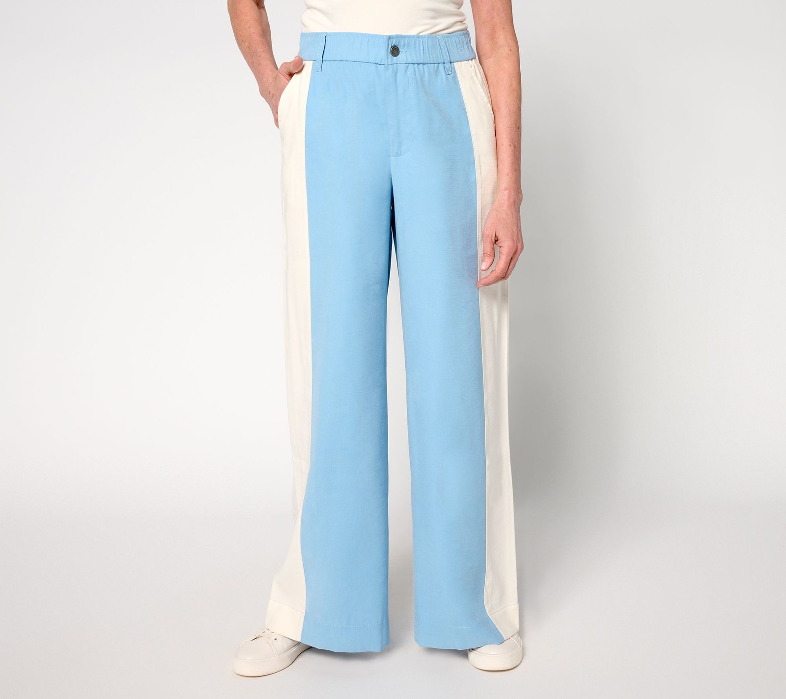 Peace Love World Women's Pants Sz 12 Exaggerated Side Panel Multi-colored