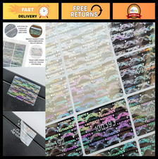 Tamper Proof Security Stickers - Tamper Evident Seal Warranty Void Labels w/Seri