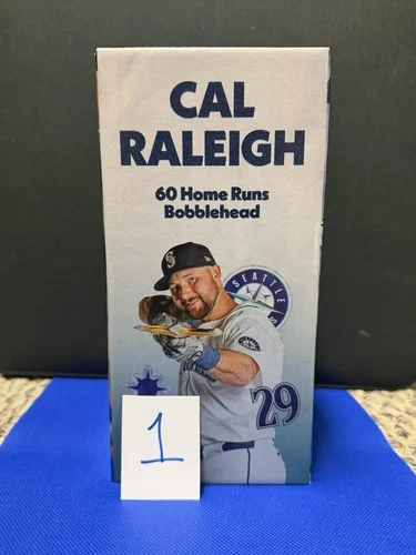 2026 Cal Raleigh 60 Home Run HR Bobblehead Seattle Mariners 3/28/26 MLB SGA New