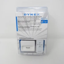 Dynex Apple iPod Docking Station with Remote for Legacy Models DX-IPDR 5 in 1