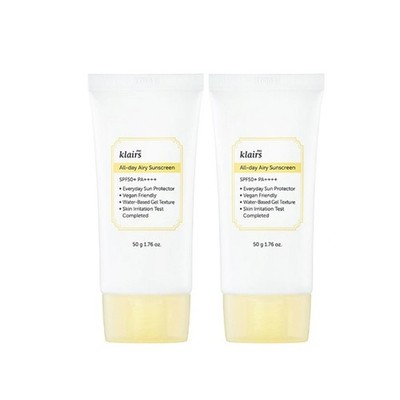 Dear,Klairs All Day Airy Sunscreen 50g+50g  SPF50+ PA++++ K-Beauty