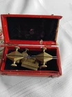 Antique ? Watchmaker Depthing Tool, Compas 26 Lignes, Brass, Boxed,+ Spare bit