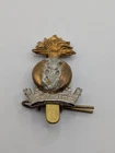 WW2 Royal Irish Fusiliers Regiment Metal Cap Badge Military British Army 2 Piece