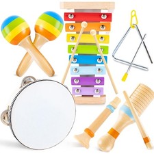 Toys for 1 2 Year Old Boys Girls Birthday Gifts, Wooden Musical Instruments f...