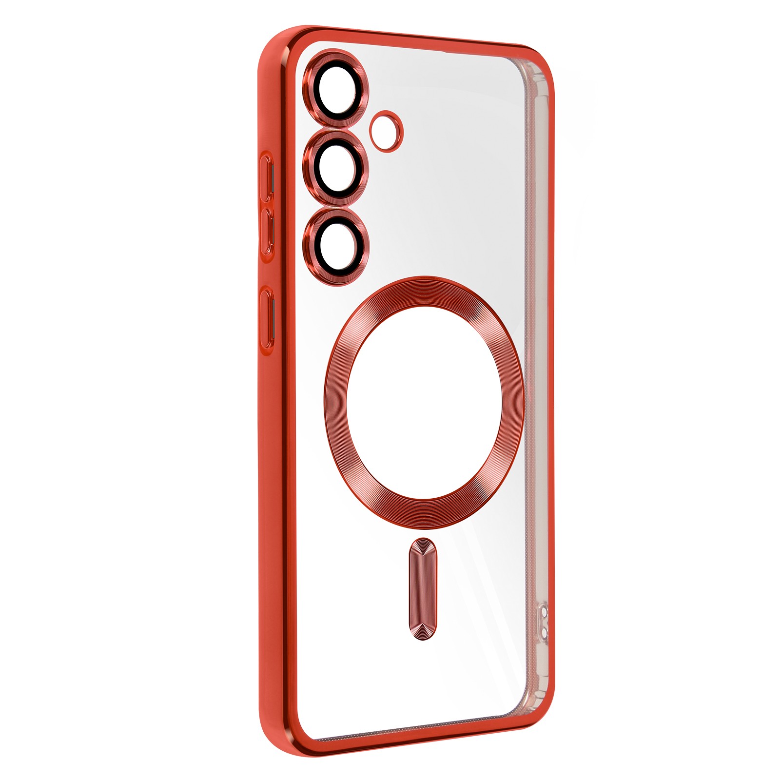 Coque Galaxy S24 Plus idéale pour vos sorties avec son style chrome rouge - 2