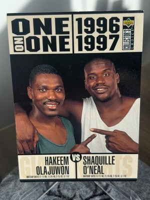   Collector s Choice 1996/97   Hakeem Olajuwon / Shaquille O Neal **One-on-One
