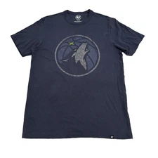 New Minnesota Timberwolves '47 Brand Navy Distressed Logo Tee Men's Small $35
