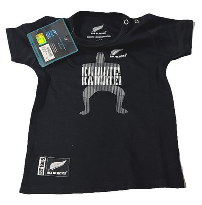 All Blacks Rugby T-Shirt 18-24 Monate schwarz Logo Tee - neu mit Etikett