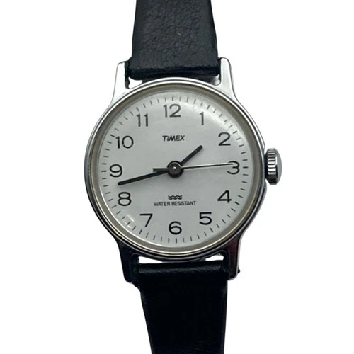 VTG Timex Mechanical Wind Up Womens Watch 25mm - Adjustable Band WR - Works