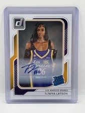 Ta'Niya Latson 2026 Donruss WNBA - #100 (Los Angeles Sparks) - Rated Rookie Auto