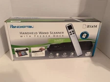 Pandigital Hand Held Wand Scanner With Feeder Dock Purple SD Card Missing 