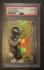 2024 Donruss Optic Jalen Hurts Sunday Kings PSA 10
