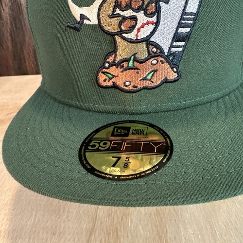 Dionic Zombie Baseball New Era Hat Club 7 5/8 Green 59Fifty 5950 Cap Halloween - Picture 3 of 14