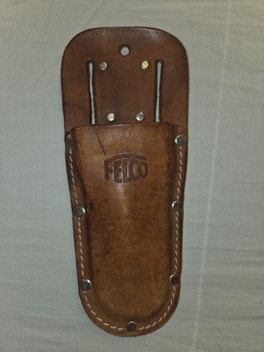 VINTAGE FELCO PRUNER GENUINE LEATHER HOLSTER WITH CLIP FOR BELT pruning shears