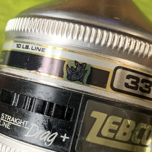 Vintage Zebco 33 Rhino Tough 1989 Brunswick casting reel Made in USA Work Great - Picture 3 of 7