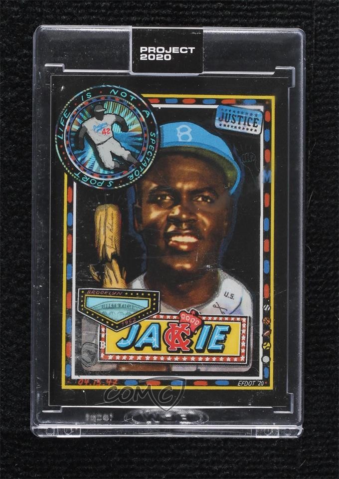 2020 Topps Project 2020 1952 Topps /14067 Jackie Robinson Efdot #114 HOF p9p
