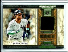 Aaron Judge 2025 Topps Museum Collection Meaningful Materials 34/49 Yankees