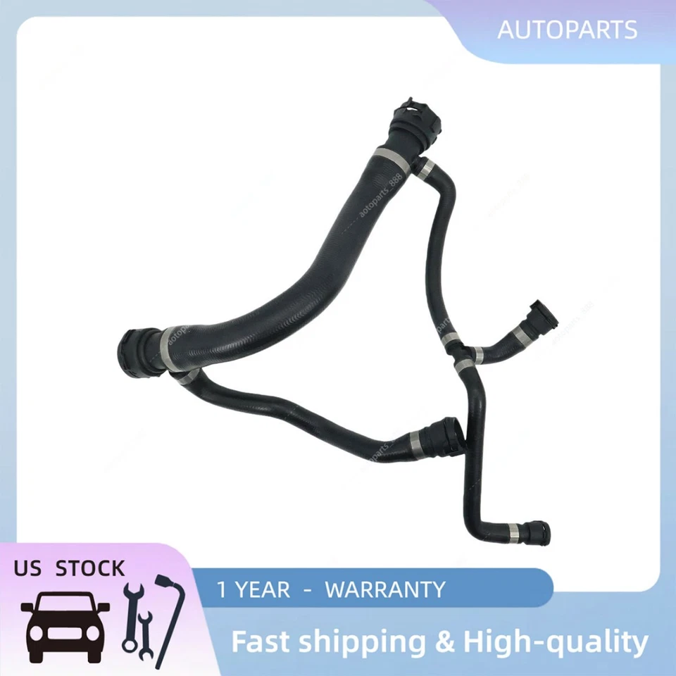 Radiator Coolant Upper Hose Pipe For 2002-2005 BMW E65 E66 745Li 745i Sedan - Image 3 of 4