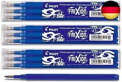 Pilot FriXion Ball Tintenroller 0,7 Ersatzminen Nachfüllminen (10er Set, Blau)