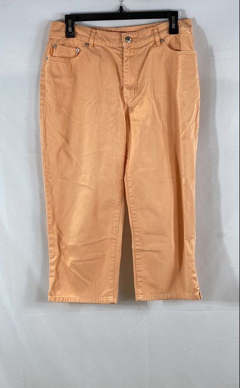 Lauren Ralph Lauren Women's Orange Cotton Capri Cropped Pants Sz 8