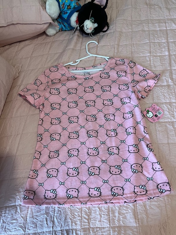 hello kitty girls short sleeve shirt size 12