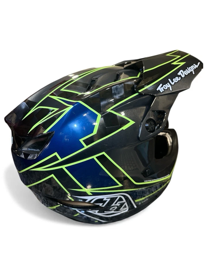 Raro TroyLee D4 CARBONO: Gráfico Gris/Verde Tamaño Pequeño (55-56 cm) Foto 3 de 4